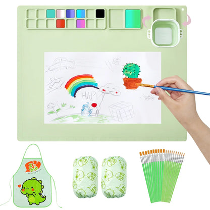 Mess-Free Silicone Art Mat — Let Them Paint, Keep Your Table Spotless