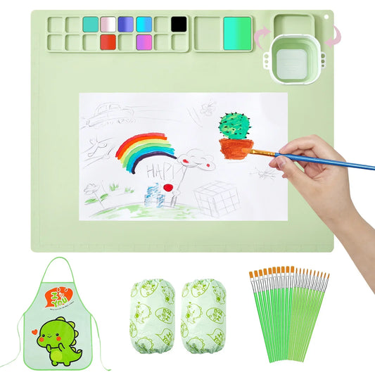 Mess-Free Silicone Art Mat — Let Them Paint, Keep Your Table Spotless